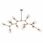 Abira Light Gold 8 Arm Pendant Lamp