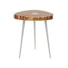 Almora Acacia Wood Log Side Table