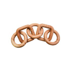Cato 5 Link Natural Wood Chain Sculpture