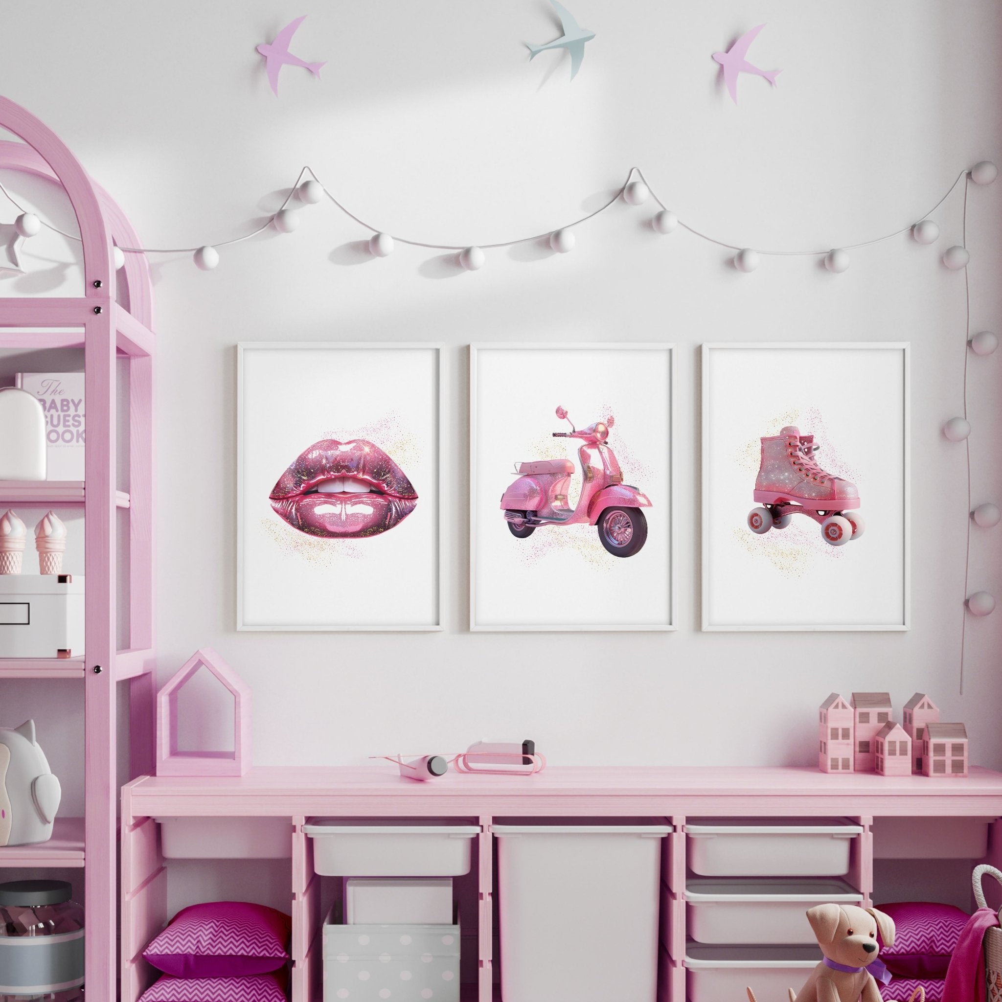 Cool Posters For Bedroom Set of 3 Pop Wall art Prints — free download