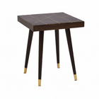 Naro Mango Wood And Gold Tip Legs Side Table