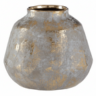 Orvena Small Grey And Gold Ceramic Vase