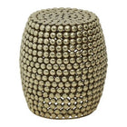 Templar Gold Finish Stool and Side Table