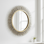 Templar Brass Finish Wall Mirror