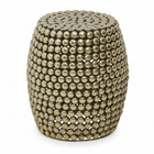 Templar Gold Finish Stool and Side Table