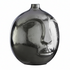 Viso Large Silver Finish Round Vase