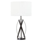 Zaina Black Cross Table Lamp