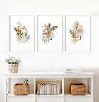 Bohemian wall art decor | Set of 3 framed wall art prints