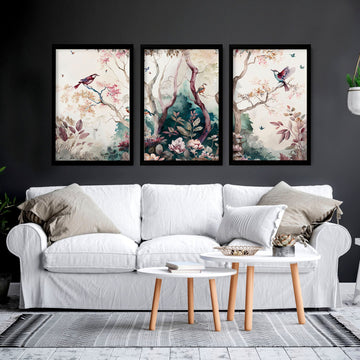 Wall art for living rooms | set of 3 wall art prints