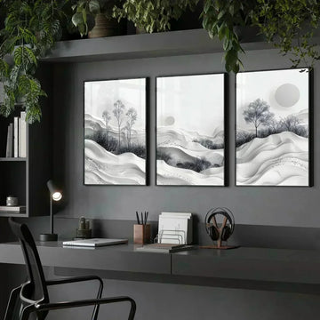 7 Tips to transform Your Home office decor with Calming Wall Art - About Wall Art