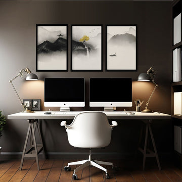 7 Tips to transform Your Home office decor with Calming Wall Art - About Wall Art