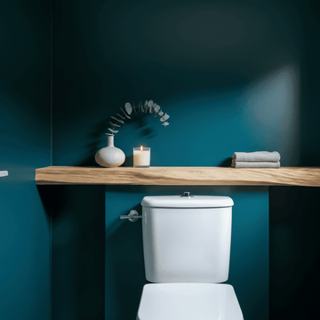 Behind Toilet Décor: 5 Ideas for Small Bathrooms - About Wall Art