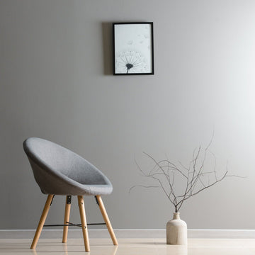Choosing the right art for grey walls without making the room feel cold