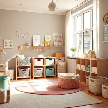 Designing a clutter free kids playroom: Childrens Playroom ideas - About Wall Art