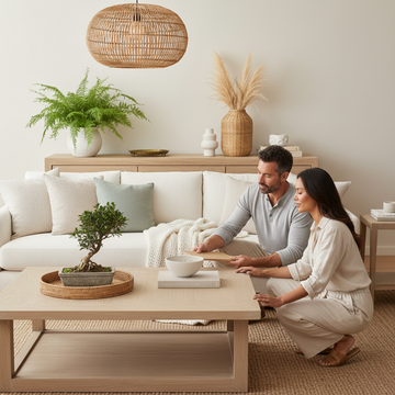 A bright coastal living room styled with durable furniture that demonstrates how to choose coastal furniture that lasts