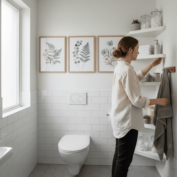 How to create Beautiful Small Bathroom Wall Art in 5 Simple Steps - About Wall Art