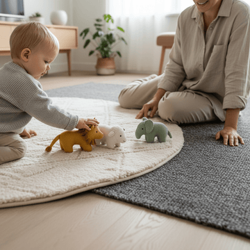 Upgrade Your Interiors with Luxe Play Mats and Elegant Grey Rugs - About Wall Art