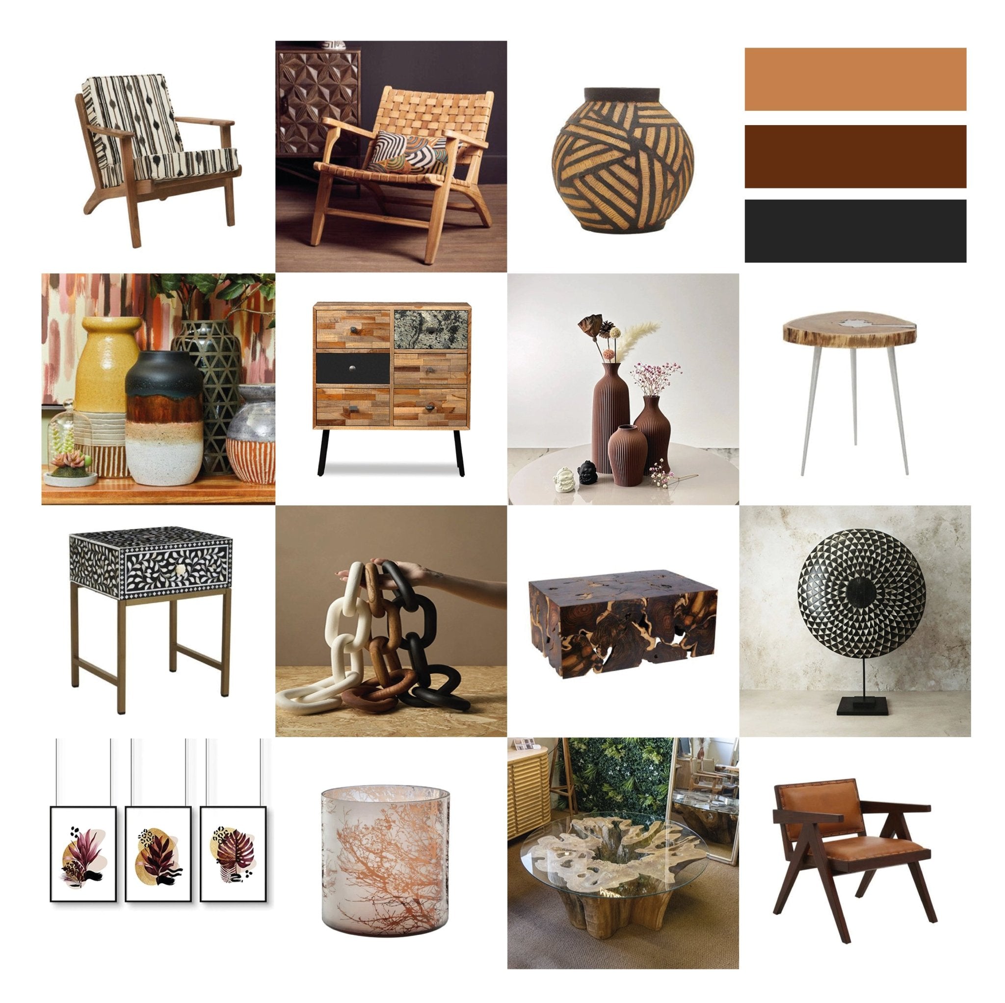 Eclectic maximalist interior design with bold colors and collected treasures