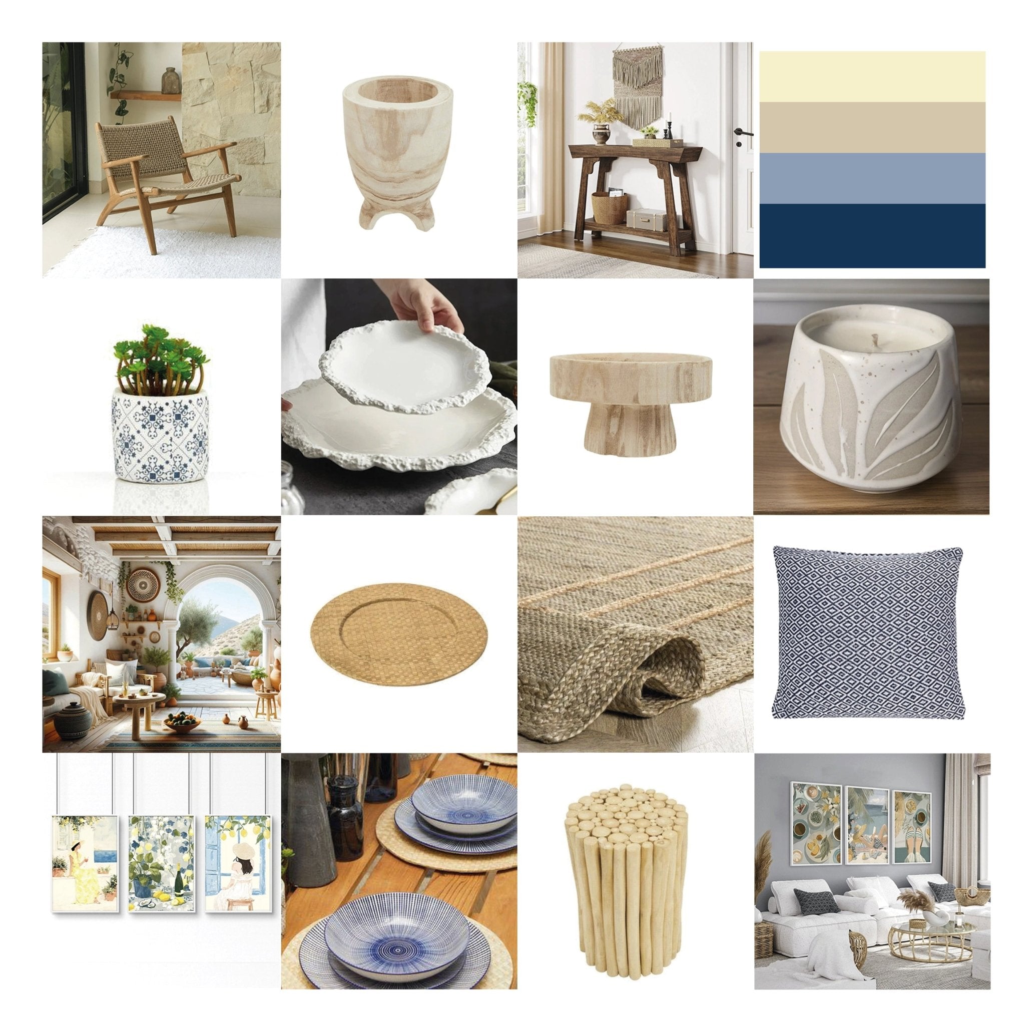 Mediterranean interior design with warm terracotta and coastal European charm