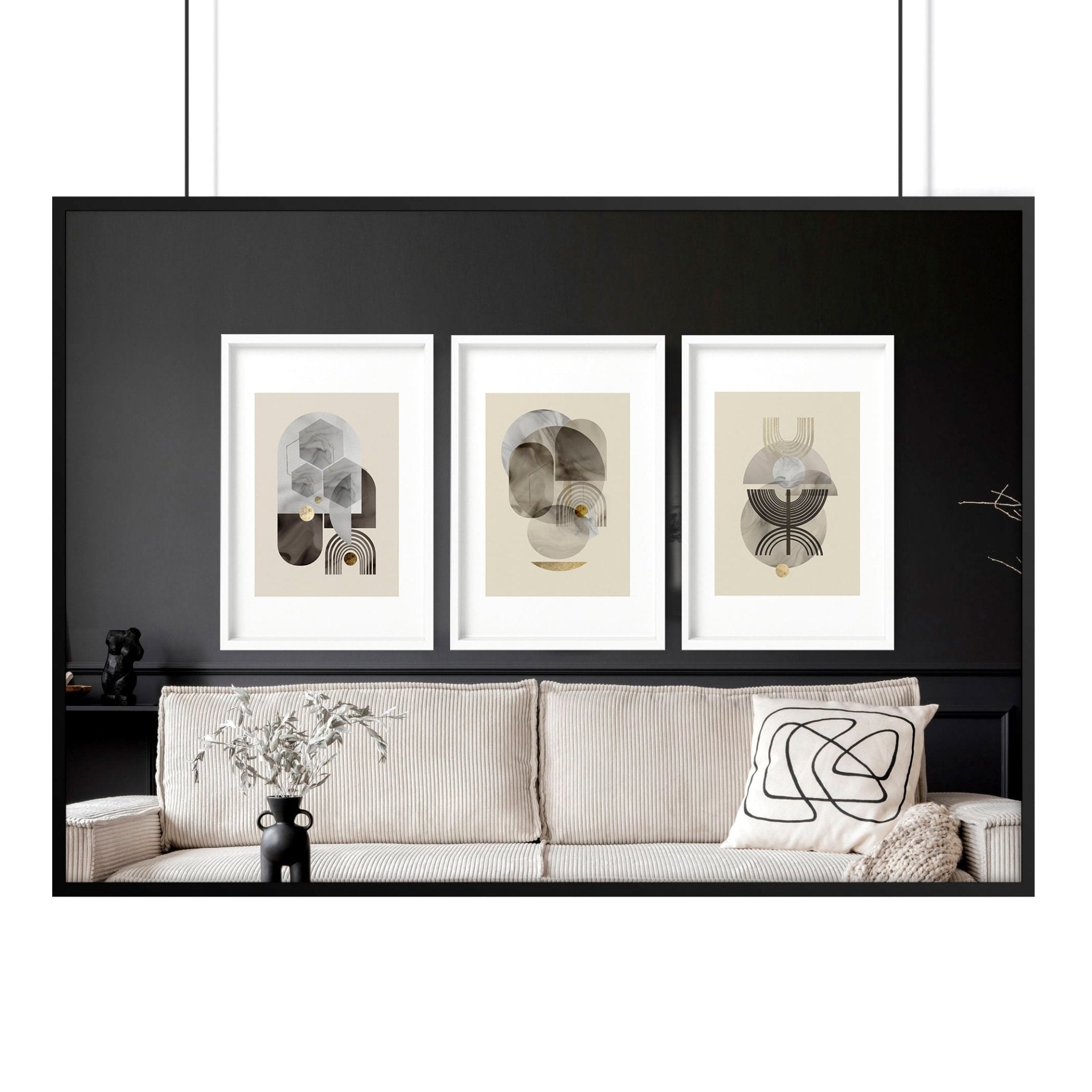 Neutral Abstract Wall Art - About Wall Art