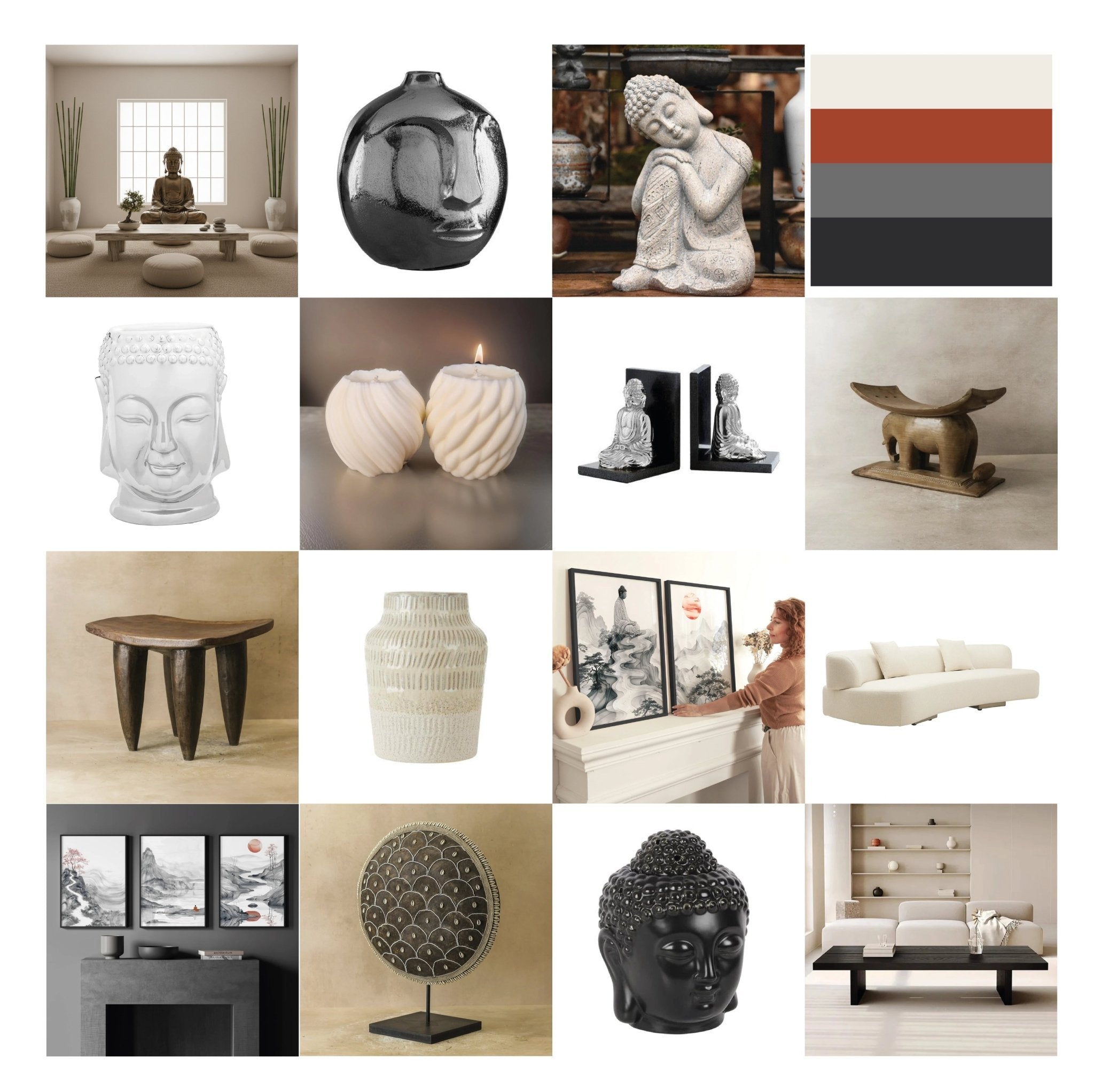 Zen interior design with peaceful minimalism and meditation inspired tranquility