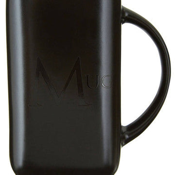 Black Text Mug