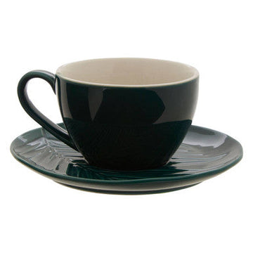 Bali Dark Green Cup And Saucer