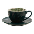 Bali Dark Green Cup And Saucer