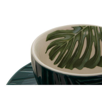 Bali Dark Green Cup And Saucer