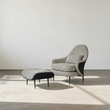 1. Diakite armchair and footstool in sunlight