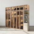 1. Varela illuminated glass wardrobe in sunlight