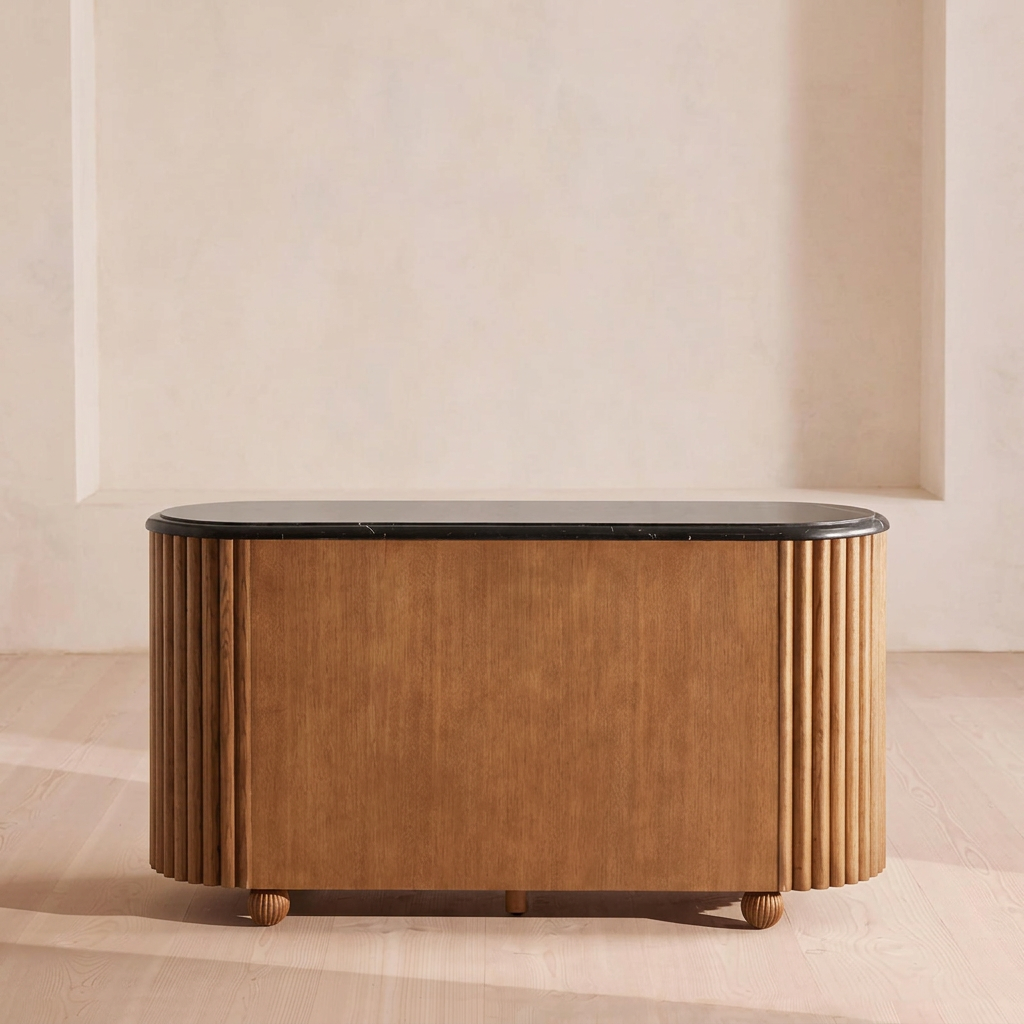 10. Ava marble sideboard rear view