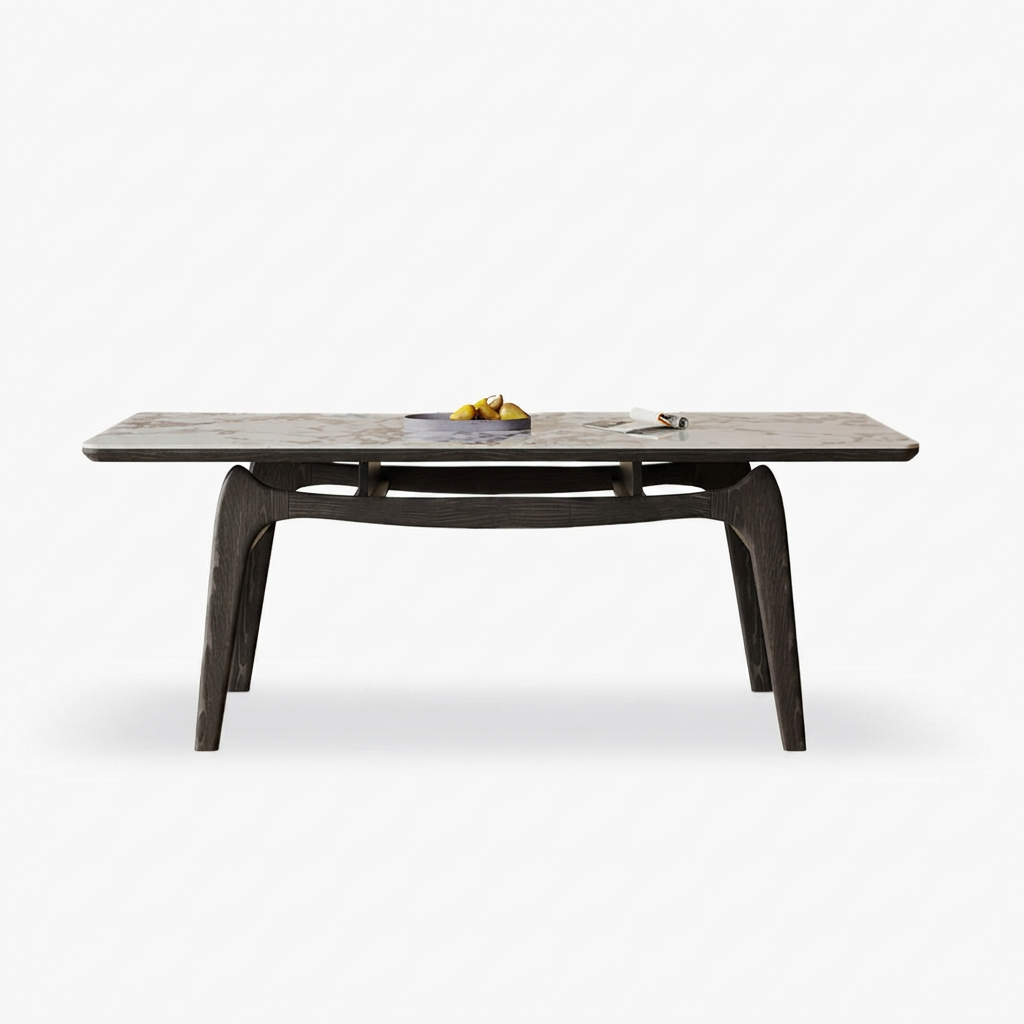 10. Dobson dining table on a white background