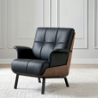 10. Vasilev leather backrest and wooden frame detail