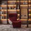 11. Abt burgundy swivel recliner front view