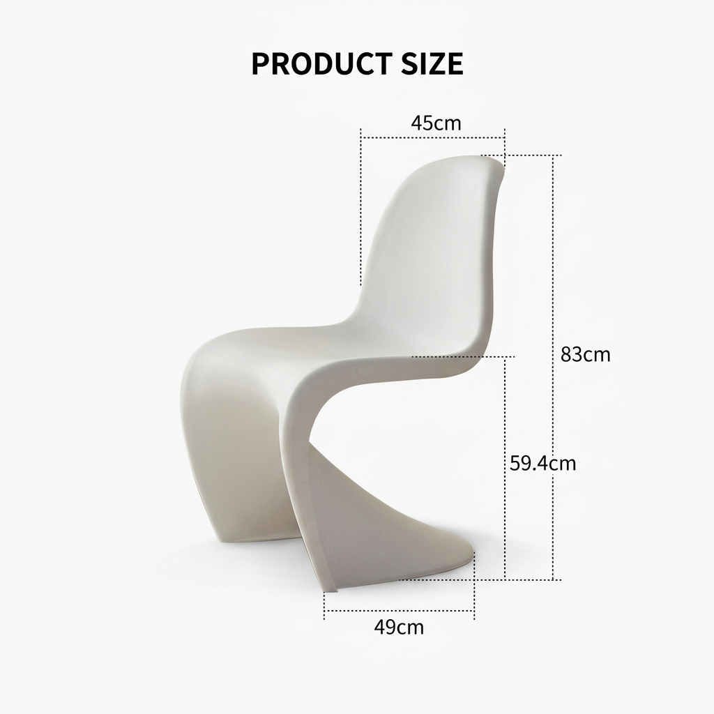 11. Aimee white dining chair on a white background