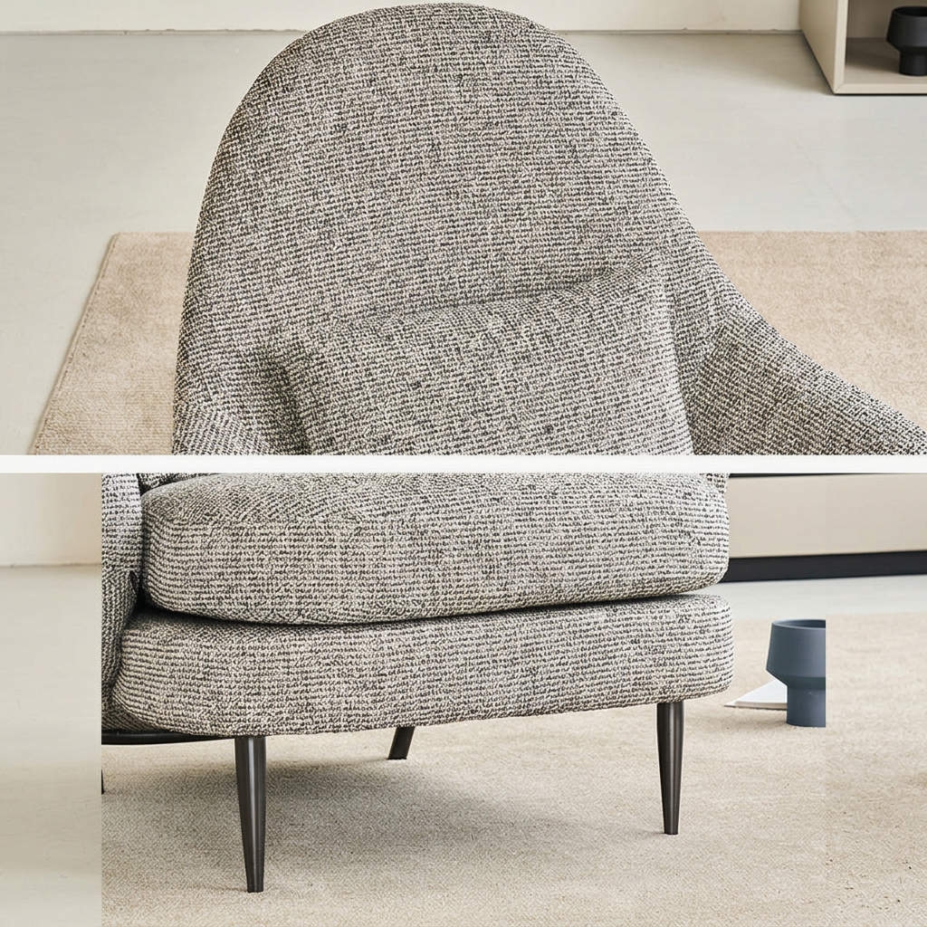 11. Diakite armchair original upholstery detail collage