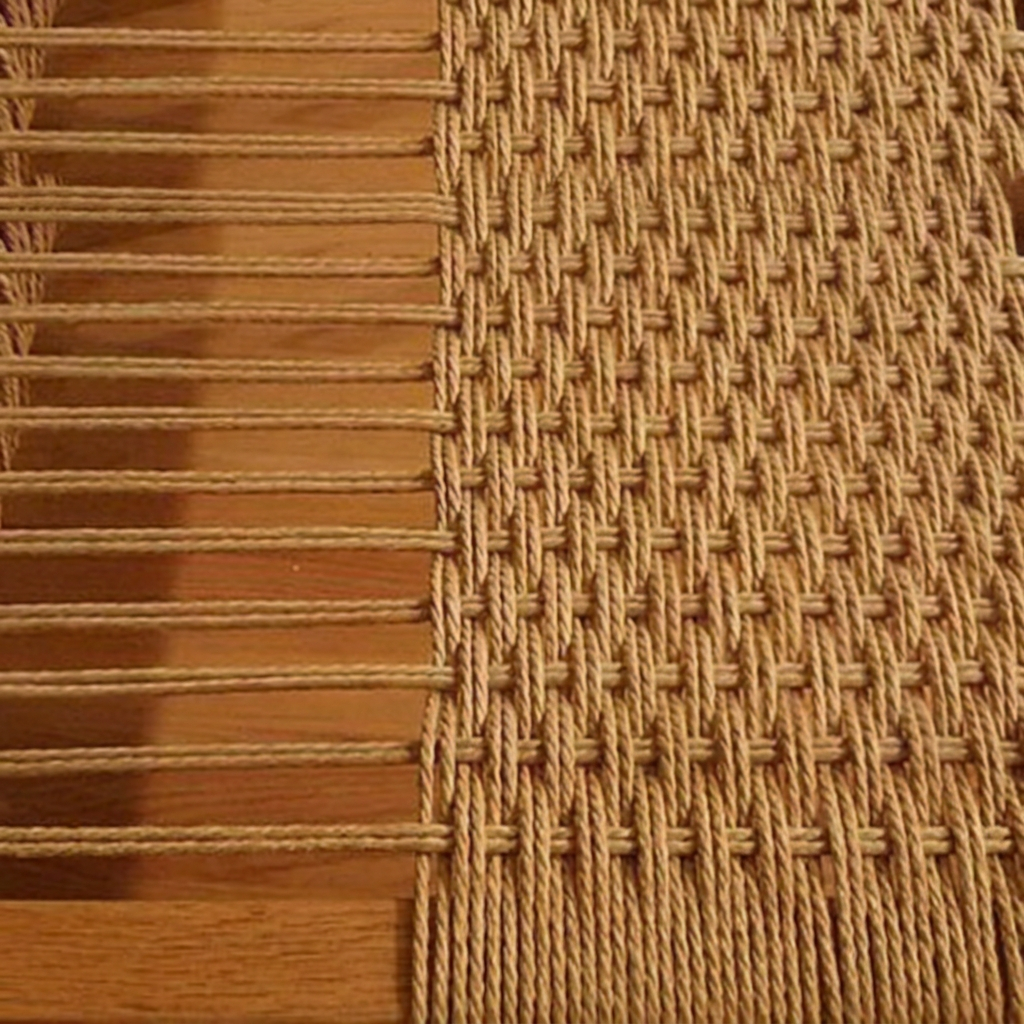 11. Eenoch dining chair woven seat construction detail