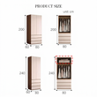 11. Tiwari two-door wardrobe original dimensions diagram