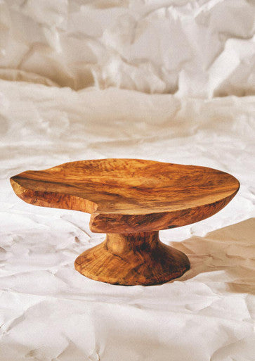 Kora Olive Wood Cake Stand