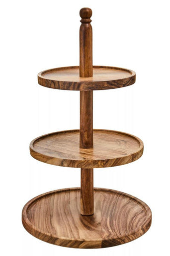 Kora Sheesham Wood Three Tier Cake Stand