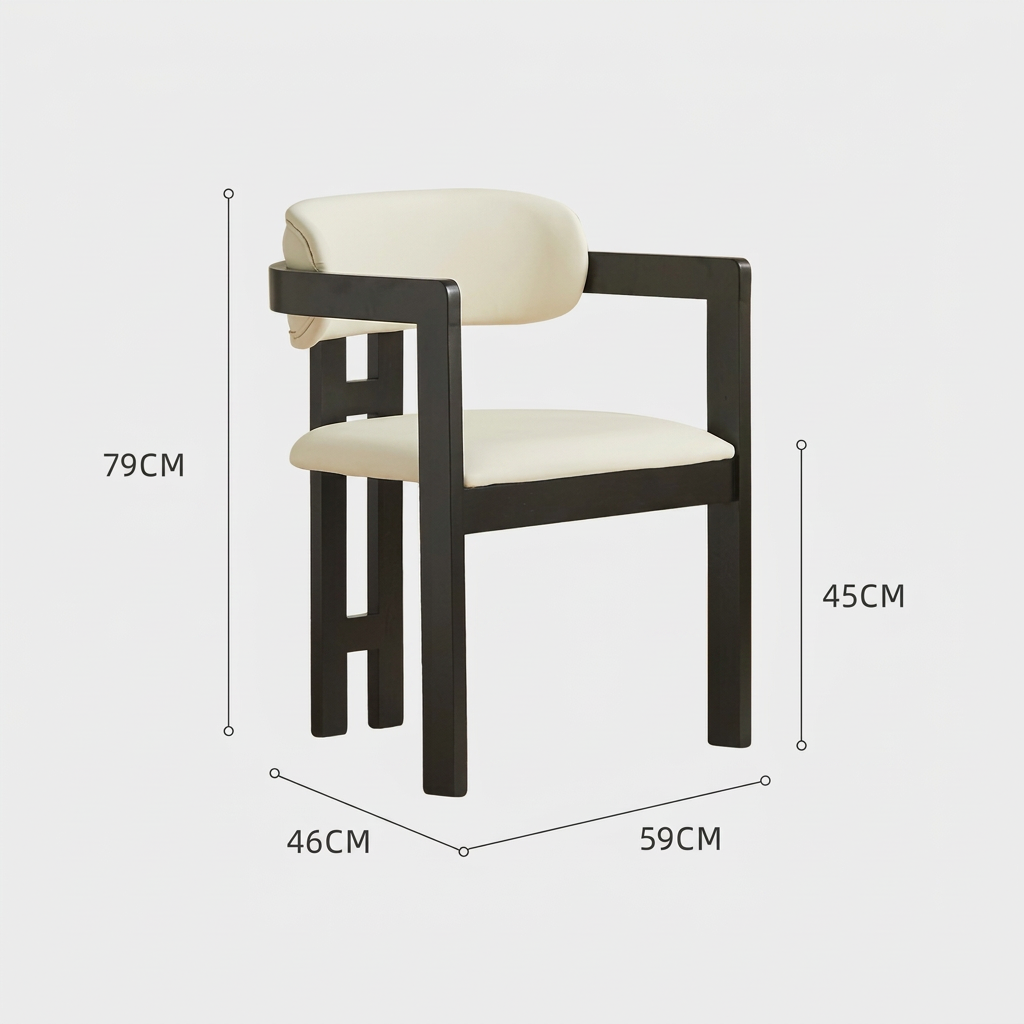 12. Sara dining chair original dimensions diagram