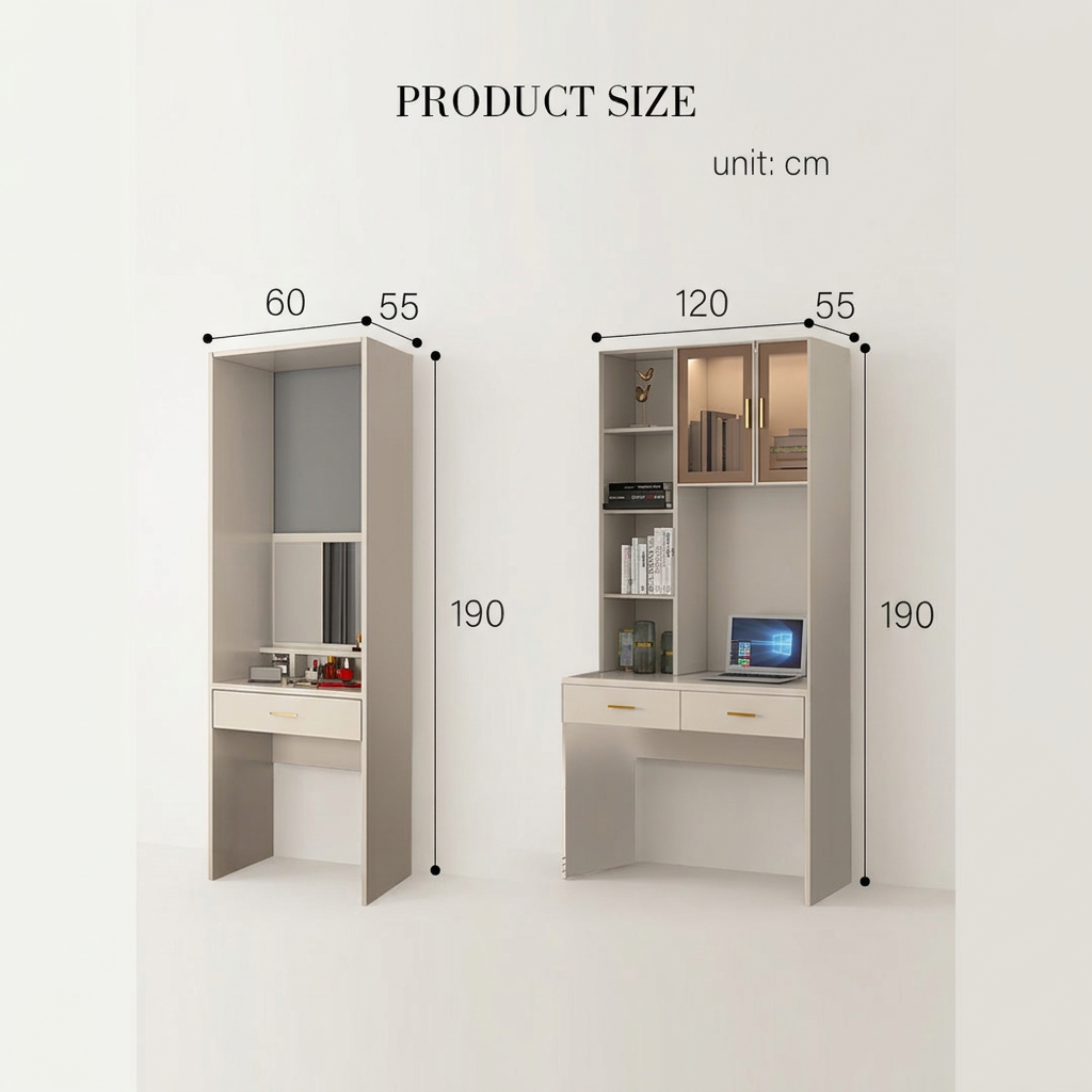 14. Varela dressing table and desk original dimensions diagram