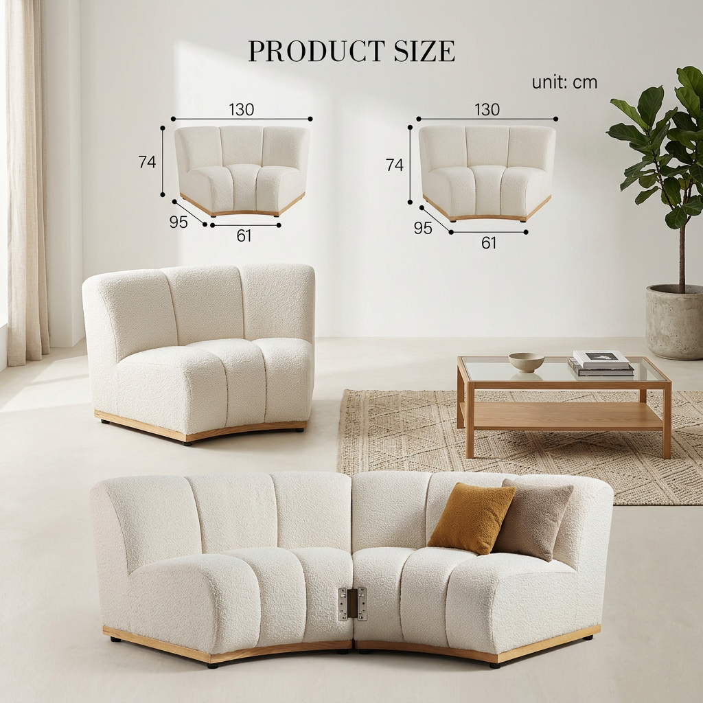 14. Zafar single and two-module sofa dimensions