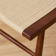 16. Eenoch woven seat and wooden leg detail