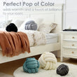 1pc Art Deco Striped Knot Pillow - Handmade, Soft Polyester.Cotton, Modern & Cozy Decorative Cushion for Homeand Sofa 9*9inch
