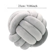 1pc Art Deco Striped Knot Pillow - Handmade, Soft Polyester.Cotton, Modern & Cozy Decorative Cushion for Homeand Sofa 9*9inch