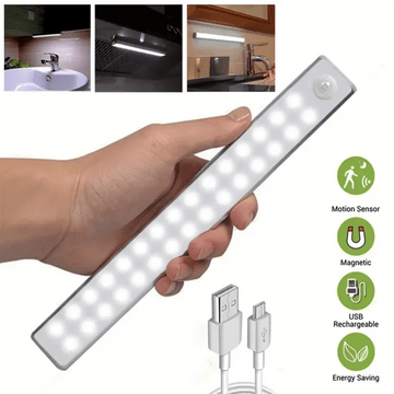 1PCS Human Ultra - thin Sensing Intelligent USB Charging Sensing Light Strip Display Cabinet Kitchen Wardrobe Dimming Light