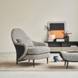 2. Diakite armchair beside a sideboard
