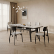 2. Dobson dining table with upholstered chairs